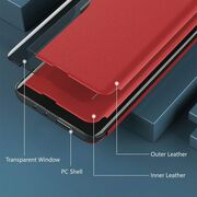 Husa pentru Honor 200 Pro tip carte, Smart View, rosu