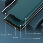 Husa pentru Honor 200 Pro tip carte, Smart View, verde