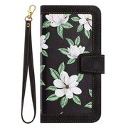 Husa tip carte pentru Honor 200 Pro, functie stand si port carduri, flower in the night