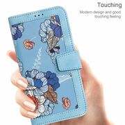 Husa tip carte pentru Honor 200 Lite, functie stand si port carduri, blue