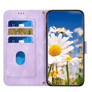 Husa tip carte pentru Honor 200 Lite, functie stand si port carduri, butterfly mov