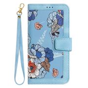 Husa tip carte pentru Honor 200 Lite, functie stand si port carduri, blue