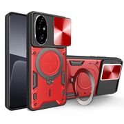 Husa pentru Honor 200 Pro cu protecție pentru cameră și suport magnetic integrat Ring Shockproof, rosu