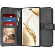 Husa pentru Honor 200 Pro tip carte 360 Kickstand Portofel Multifunctional, Protectie Completa, negru