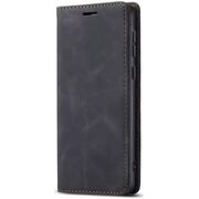 Husa tip carte pentru Motorola Edge 50 Ultra Retro Business cu inchidere magnetica, negru