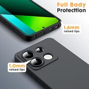 Husa pentru Xiaomi Redmi Note 13 Pro 5G Liquid Silicone, subțire, captusita cu microfibra, anti amprentă, protectie cameră foto, negru