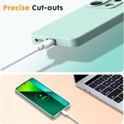 Husa pentru Xiaomi Redmi Note 13 Pro 5G Liquid Silicone, subțire, captusita cu microfibra, anti amprentă, protectie cameră foto, mint green