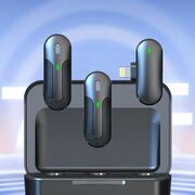 Microfon tip lavariera wireless, Lightning Yesido KR17, negru