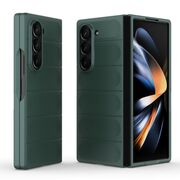 Husa pentru Samsung Galaxy Z Fold 6 Liquid Silicone, Microfibre Lining, Non-Slip Airbag Design, verde