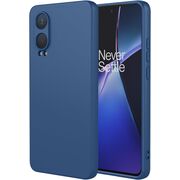 Husa pentru Oneplus Nord CE4 Lite Liquid Silicone, subțire, captusita cu microfibra, anti amprentă, protectie cameră foto, albastru