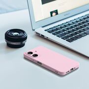 Husa pentru Xiaomi Redmi 13C 4G Liquid Silicone, subțire, captusita cu microfibra, anti amprentă, protectie cameră foto, roz