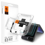 [Pachet 2x] Folie Samsung Galaxy Z Flip 6 Spigen Glas.tR EZ Fit, transparenta
