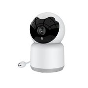 Baby Monitor Wireless FHD Multi-user, monitorizare video - audio bebelusi bidirectional cu monitorizare temperatura, cu aplicatie telefon, IR Night Vision, detectare sunete si miscare, Pan 355° Tilt 80°, 4 cantece de leagan, alb