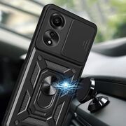 Husa pentru Oppo A60 Ring Armor Kickstand Tough Rugged Cover cu protectie camera, verde