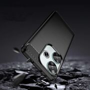 Husa pentru Poco F6 Carbon Liquid Silicone, negru
