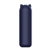 Ventilator 2 in 1 portabil, de mana sau de birou, pliabil, functie de acumulator extern, reincarcabil 2000 mAh, 3 viteze, albastru