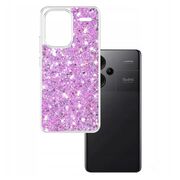 Husa pentru  Xiaomi Redmi Note 13 Pro+ Plus 5G cu sclipici Liquid Crystal Glitter, magenta