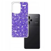 Husa pentru  Xiaomi Redmi Note 13 Pro+ Plus 5G cu sclipici Liquid Crystal Glitter, mov