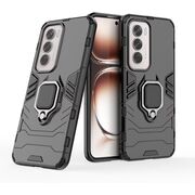 Husa pentru Oppo Reno 12 cu inel Armor Kickstand Tough Rugged Cover, negru