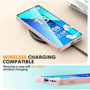 Husa pentru Xiaomi Redmi Note 13 Pro 4G Liquid Silicone, subțire, captusita cu microfibra, anti amprentă, protectie cameră foto, roz