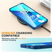 Husa pentru Xiaomi Redmi Note 13 Pro 4G Liquid Silicone, subțire, captusita cu microfibra, anti amprentă, protectie cameră foto, albastru