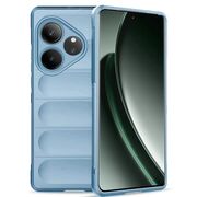 Husa pentru Realme GT 6 / GT 6T Liquid Silicone, Microfibre Lining, Non-Slip Airbag Design, blue