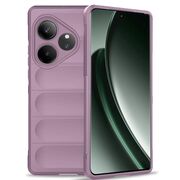 Husa pentru Realme GT 6 / GT 6T Liquid Silicone, Microfibre Lining, Non-Slip Airbag Design, mov