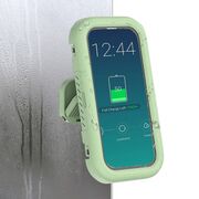 Suport de perete pentru telefon, retractabil Techsuit, alb-auriu