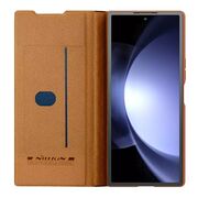 Husa Samsung Galaxy Z Fold 6 Nillkin Qin Pro Leather, maro