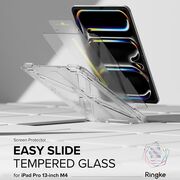 Folie sticla iPad Pro 13 (2024) Ringke Easy Slide Tempered Glass, transparenta