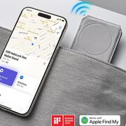 Portofel MagSafe pentru telefon, suport birou ESR HaloLock, bej