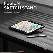 Husa iPad Air 11 2024 / 2025​ M2, M3 Ringke Fusion Sketch Stand, transparent / negru