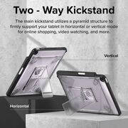 Husa iPad Air 11 2024 / 2025​ M2, M3 Ringke Fusion Sketch Stand, transparent / negru