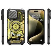 Husa iPhone 15 Pro Max Supcase Unicorn Beetle XT MagSafe, Yellow Circuit