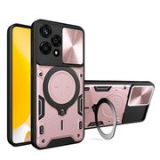Husa pentru Honor 200 Lite cu protecție pentru cameră și suport magnetic integrat Ring Shockproof, rose gold