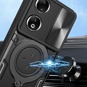 Husa pentru Honor 90 cu protecție pentru cameră și suport magnetic integrat Ring Shockproof, rose gold