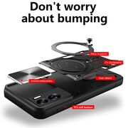 Husa pentru Honor 90 Lite cu protecție pentru cameră și suport magnetic integrat Ring Shockproof, albastru