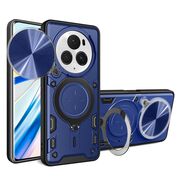 Husa pentru Honor Magic 6 Pro cu protecție pentru cameră și suport magnetic integrat Ring Shockproof, albastru