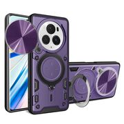 Husa pentru Honor Magic 6 Pro cu protecție pentru cameră și suport magnetic integrat Ring Shockproof, mov