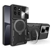 Husa pentru Honor X8b cu protecție pentru cameră și suport magnetic integrat Ring Shockproof, negru