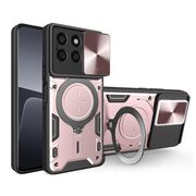 Husa pentru Honor X8b cu protecție pentru cameră și suport magnetic integrat Ring Shockproof, rose gold