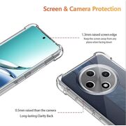 Husa pentru Oppo Reno 12F,  Reno 12FS Anti-Shock 1.5mm reinforced 4 corners, transparent