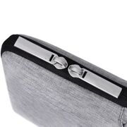 Geanta pentru laptop 15 - 16 inch MacBook, Microsoft, Dell, HP, Lenovo, eleganta si subtire, protectie sporita, gri