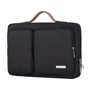 Geanta pentru laptop 15 - 16 inch MacBook, Microsoft, Dell, HP, Lenovo, eleganta si subtire, protectie sporita, negru