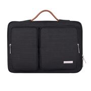 Geanta pentru laptop 15 - 16 inch MacBook, Microsoft, Dell, HP, Lenovo, eleganta si subtire, protectie sporita, negru