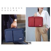 Geanta pentru laptop 15 - 16 inch MacBook, Microsoft, Dell, HP, Lenovo, eleganta si subtire, protectie sporita, albastru