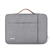 Geanta pentru laptop 15 - 16 inch MacBook, Microsoft, Dell, HP, Lenovo, eleganta si subtire, protectie sporita, gri