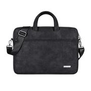 Geanta pentru laptop 15 - 16 inch MacBook, Microsoft, Dell, HP, Lenovo, eleganta si subtire, protectie sporita, negru