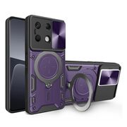 Husa pentru Xiaomi Redmi Note 13 4G cu protecție pentru cameră și suport magnetic integrat Ring Shockproof, mov