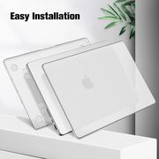 Carcasa pentru Macbook Pro 14 inch (2023/2022/2021) M1 / M2 / M3 Pro / Max Hard Shell Frost, transparent mat